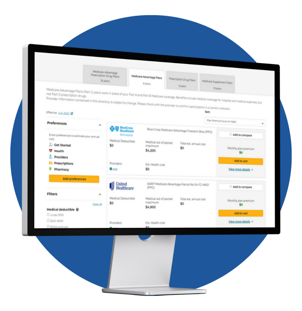 Med65 Medicare compare plans